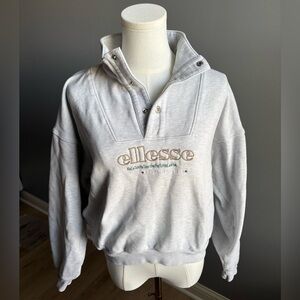 Ellesse Vintage Half Snap Button Sweatshirt